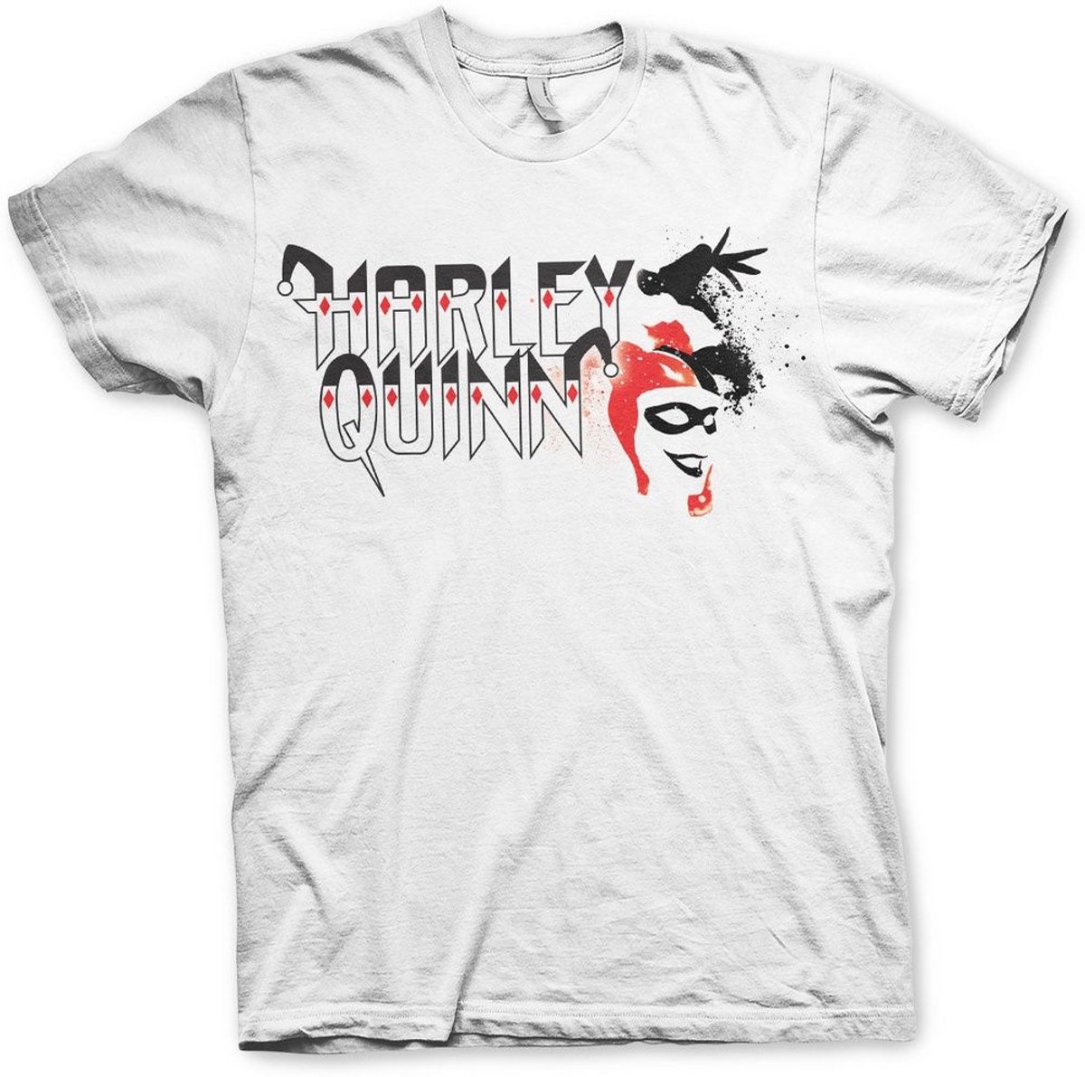 Harley Quinn Big Tall T-Shirt WB-1-BAT034-H59-6 White-3XL