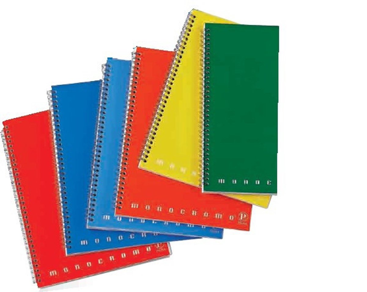 Pigna Monocromo Maxi schrijfblok & schrift Meerkleurig