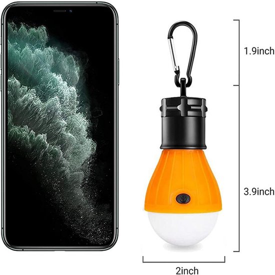 Lampe de camping Dussdote - Lampe LED- Éclairage de secours - Portable - Convient pour le camping, l'exploration et la pêche - Lot de 4