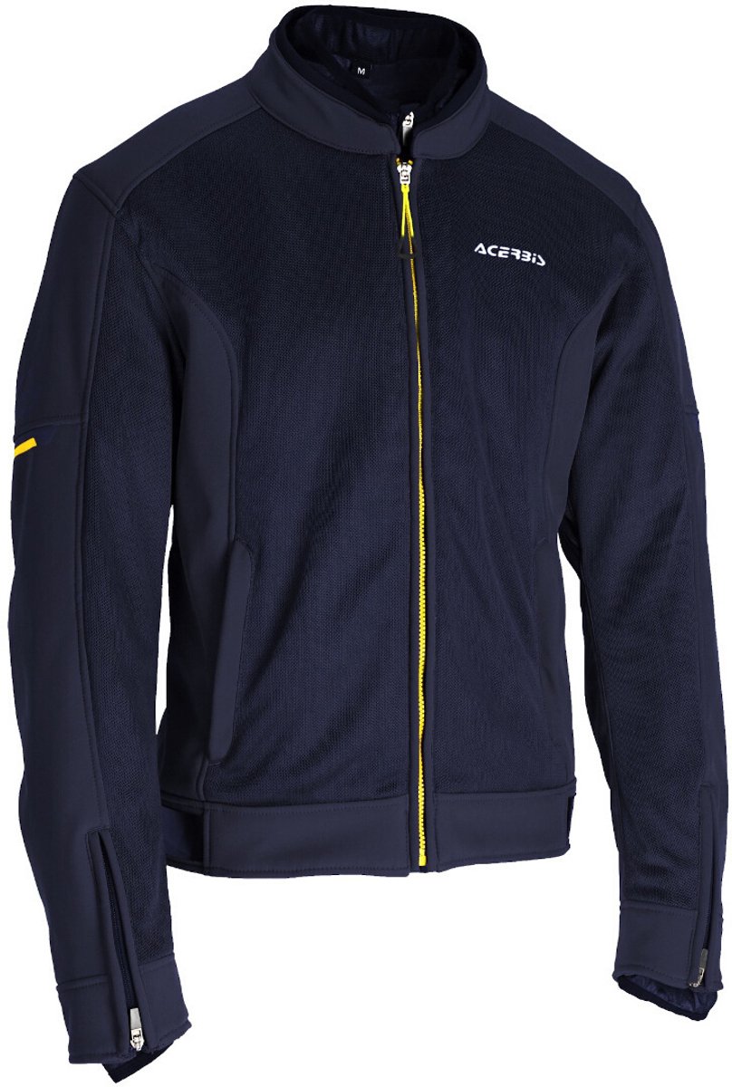 Acerbis Gordon Blauw Geel Waterdichte Textiele Motorjas - Jas