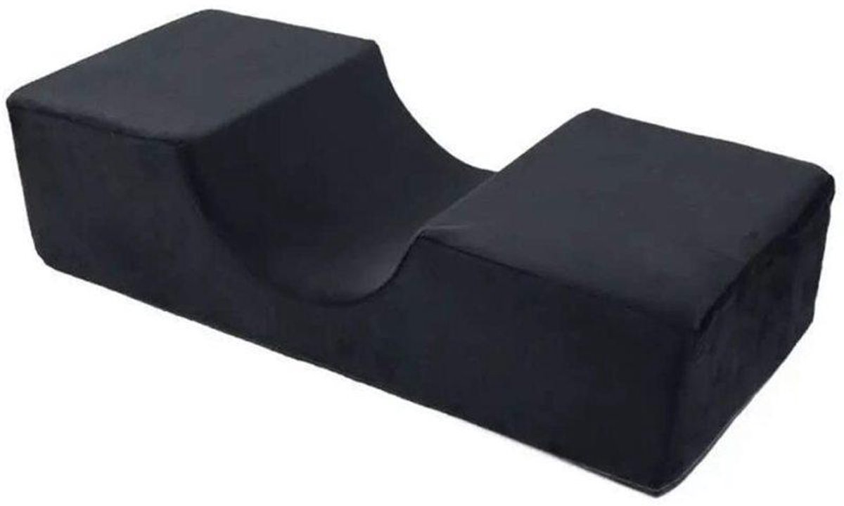 JeiibrZui Wimperkussen - Beautykussen - Ergonomisch Ontwerp Met Traagschuim Voor Ondersteuning Tijdens Extensions 1 - Zwart