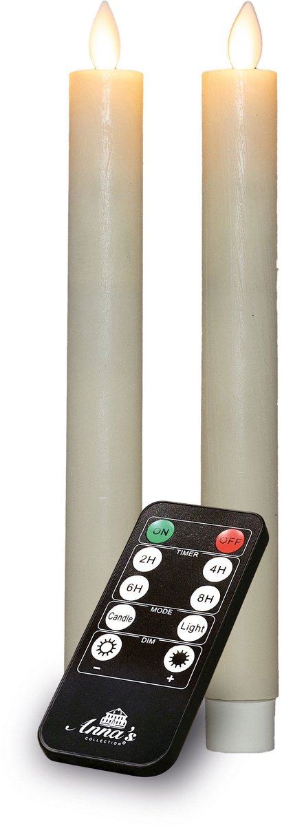 Annas collection - Dinerkaars-USB wax 23 cm ivoor