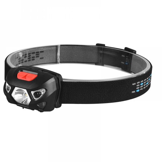 QTTVBTNA hoofdlamp oplaadbaar – 2000 lumen – USB-C – bewegingssensor – waterdicht