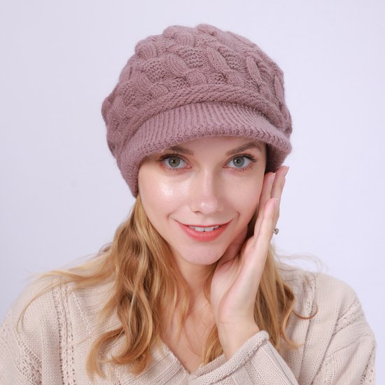 Jiujiutu Gebreide mutsen voor dames winter met fleece caps zoet. dunne wintermuts heren kattenoor ontwerp heeft manchetten sportpet wandelen 54-59 cm pet, koffie, 54-59 Jiujiutu Gebreide mutsen voor dames winter met fleece caps zoet. dunne wintermuts heren kattenoor ontwerp heeft manchetten sportpet wandelen 54-59 cm pet, koffie, 54-59