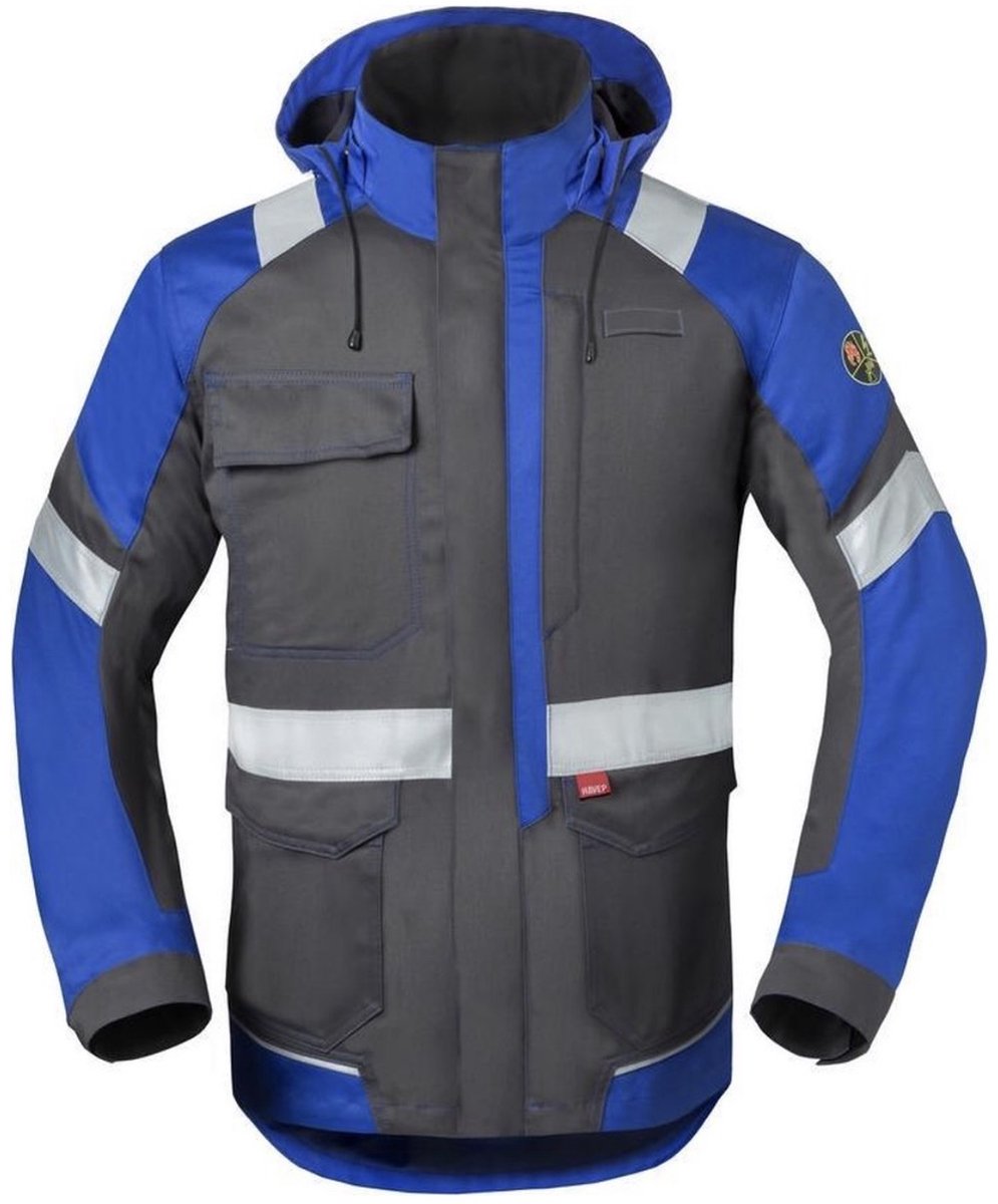 Havep 50188 Parka Charcoal Grijs/Korenblauw maat XL