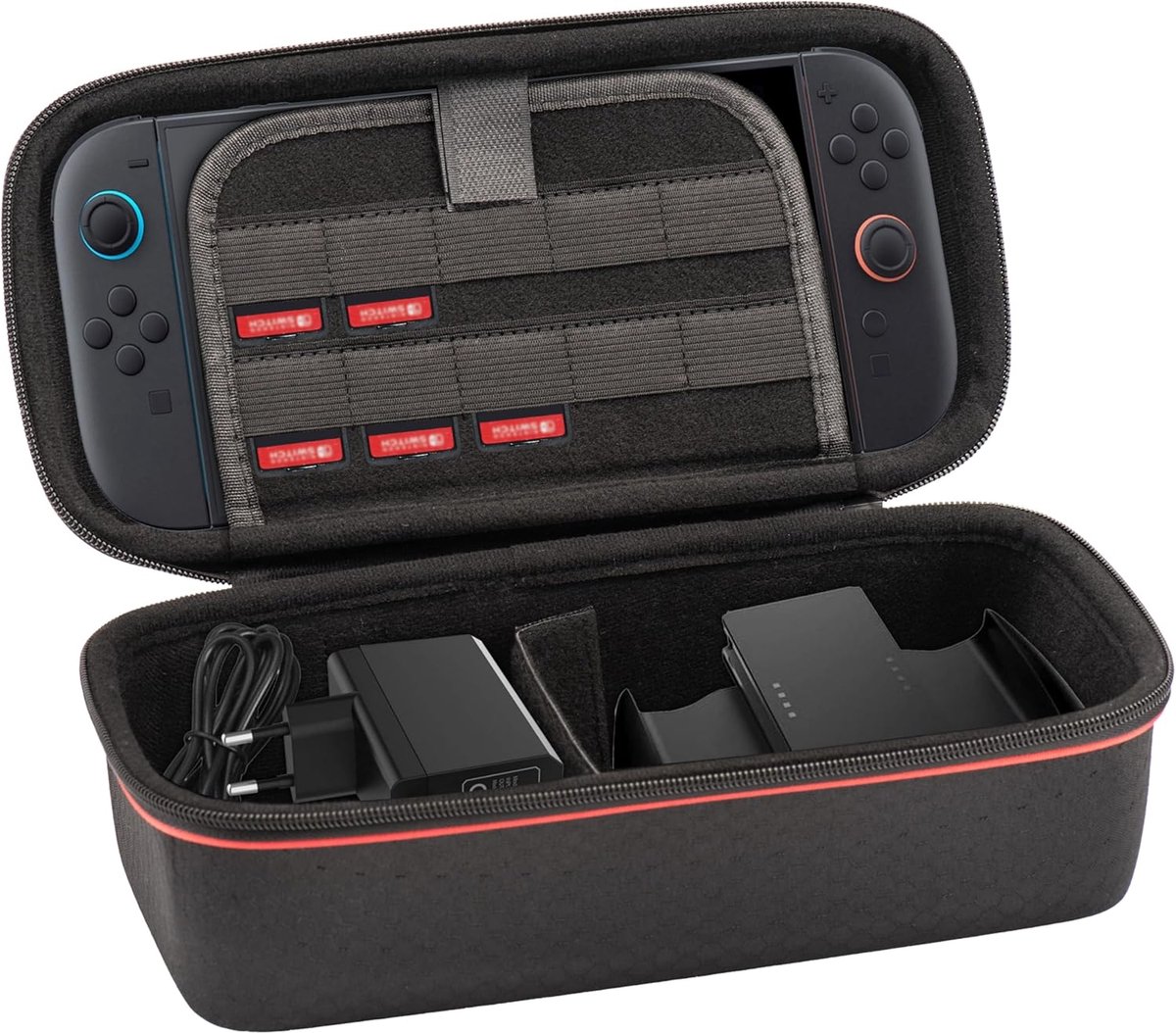 PromoHome Switch 2 Draagtas - Robuuste Beschermhoes met XL Opbergruimte