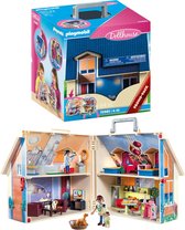 Opvouwbaar Poppenhuis met Handvat voor Kinderen vanaf 4 Jaar