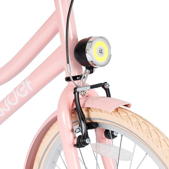 Meisjesfiets 24 inch voor 8-12 jaar - In hoogte verstelbaar & met verlichting van Merkloos — afbeelding 2