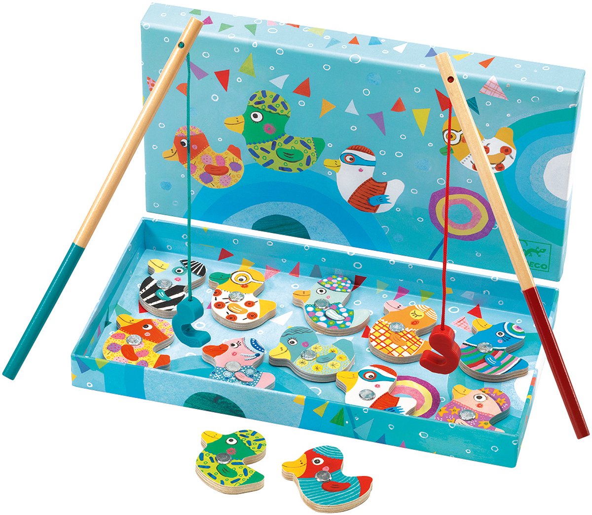 Djeco - DJ01654 - Magneetvisspel - Fishing duck