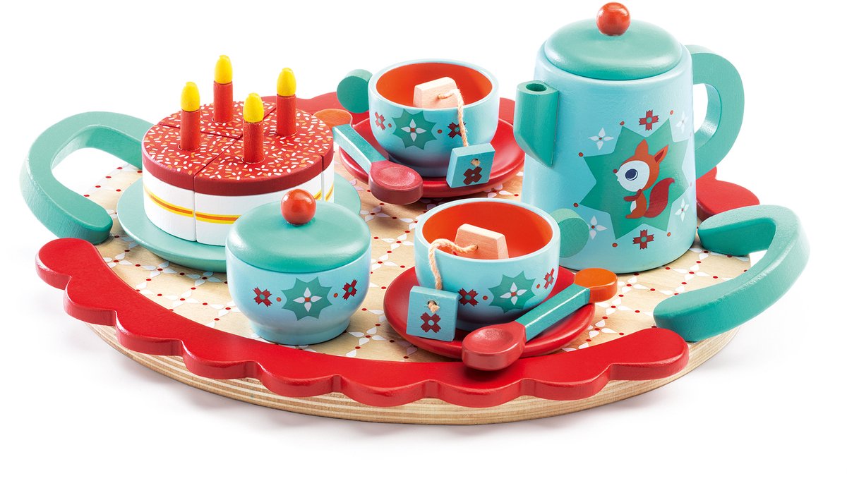 DJECO serviesje - fox tea party
