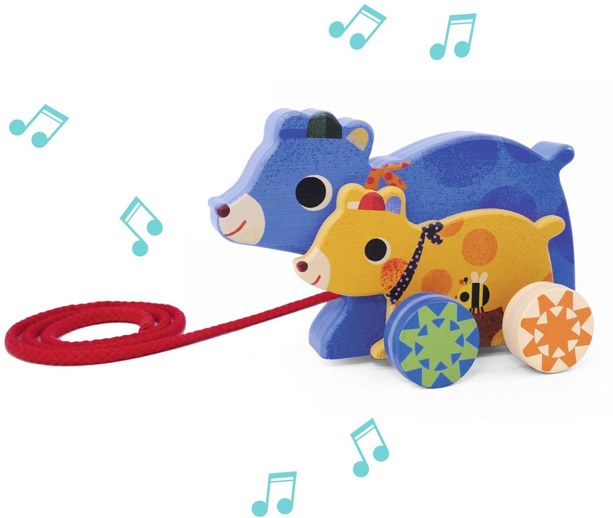 Djeco baby speelgoed Gabi & Sam kleurrijk - stimulerend voor baby's.