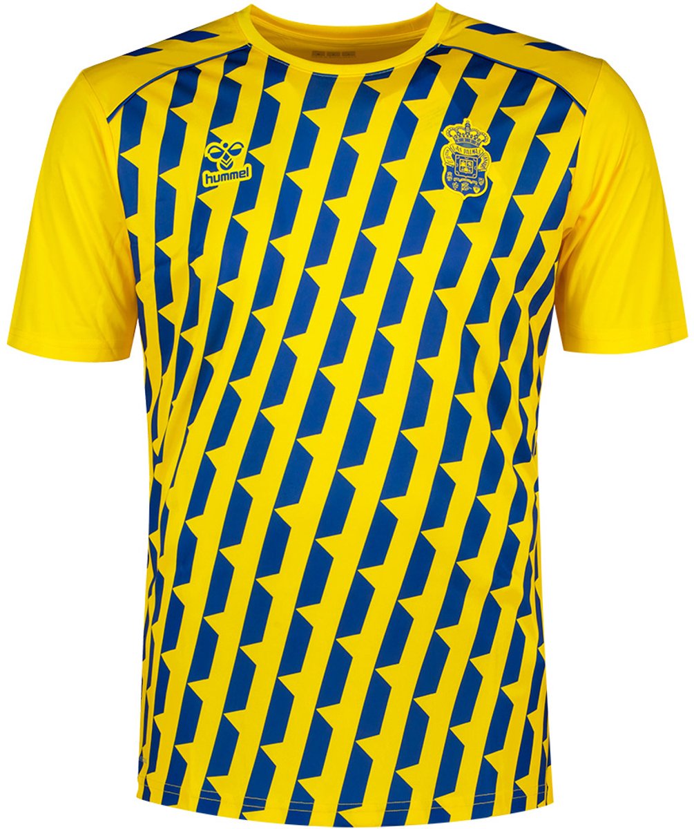Hummel Ud Las Palmas 25/26 Voor De Wedstrijd T-shirt Met Korte Mouwen Geel L Man