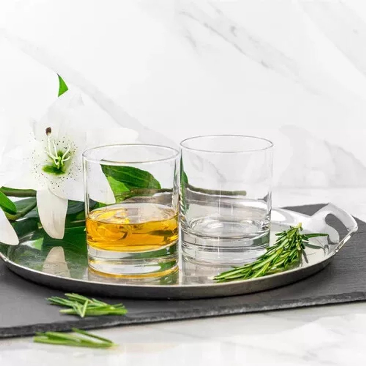 LAV Ada Whisky Glazen - Set van 3 - 320 ml - Helder Glas