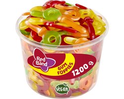 Red Band gum Foppies - snoep sleutels - pret & fun - silo 100 st