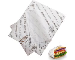 Deli Paper Sheets - 38 x 28 cm Cheese Paper - Grease Paper - 100 Sheets Wax Paper - Food Paper - Cheespaper - Bread Paper - Sandwich Paper - Food Grade Wrap Paper voor Burgers - Sandwich - Friet