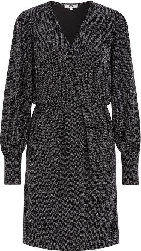 WE Fashion Dames jurk met glittergaren bol - Main Image