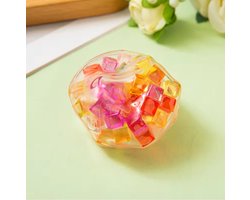 Happy Trendz® 2026 Fidget Toy Nieuw New | Fidget Ball filled with Cubes | Antistress | 2026 Fidget Ball Set van 2 | Gevuld met Mini Cubes | Anti-Stress | Satisfying Relax Sound | Nieuw