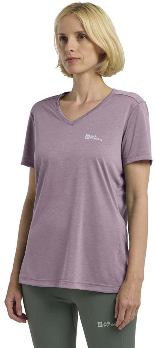 Jack Wolfskin Crosstrail T-shirt Met Korte Mouwen Paars M Vrouw