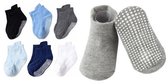 Stevige Antislip Sokken voor Kinderen – Blauw – 6 Paar (2-5 Jaar) - Enkelsokken