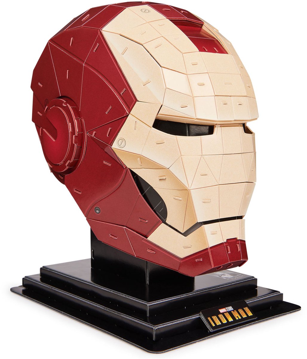4D Build marvel - iron man - 3d puzzel - 96 stuks - kartonnen bouwpakket afbeelding