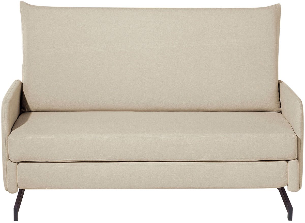 BELFAST - Slaapbank - Beige - Polyester