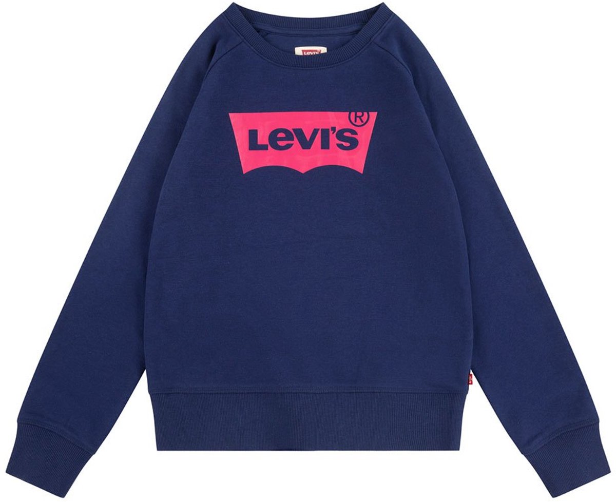 Levi´s ® Kids Ket Item Logo Sweatshirt 12 Months Meisje Blauw