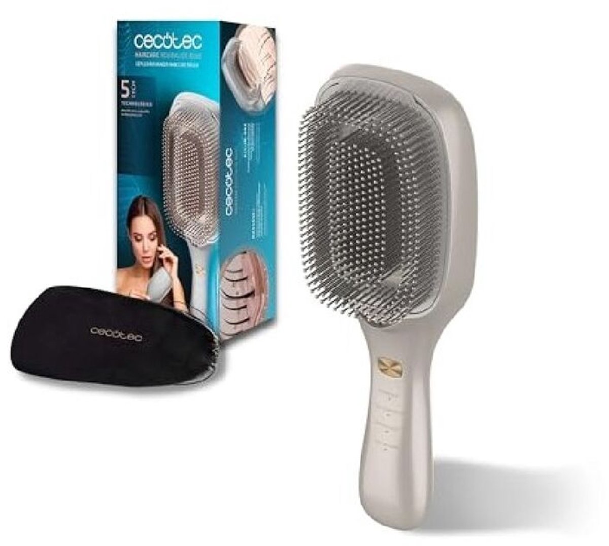 Haarregenererende borstel Cecotec HairCare Revitalize Champagne