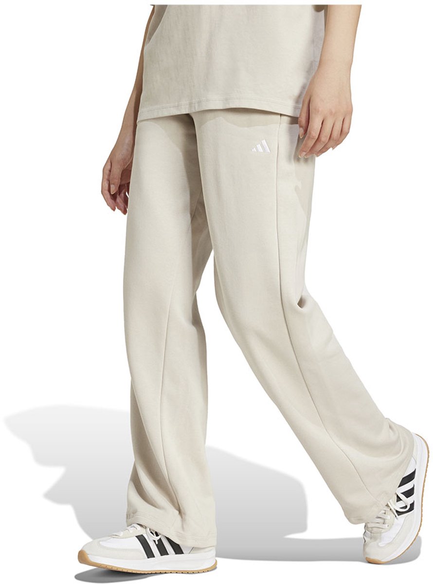 Adidas Essentials Small Logo Feel Cozy Open Hem Joggers M Regular Vrouw Wit