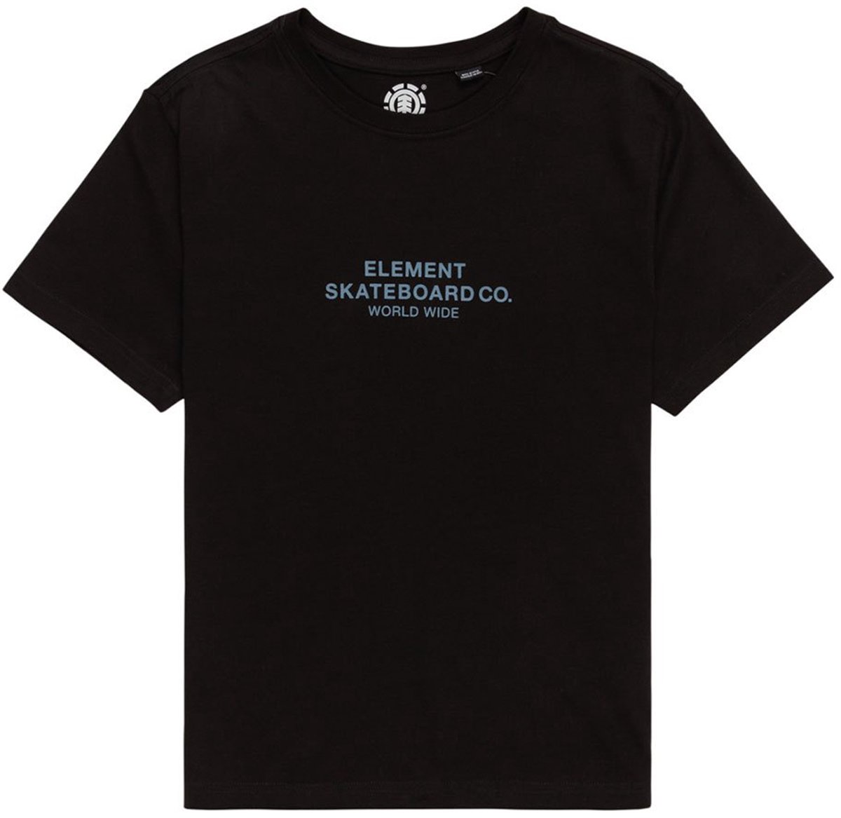 Element Skateboard Co T-shirt Met Korte Mouwen 12 Years Jongen Zwart