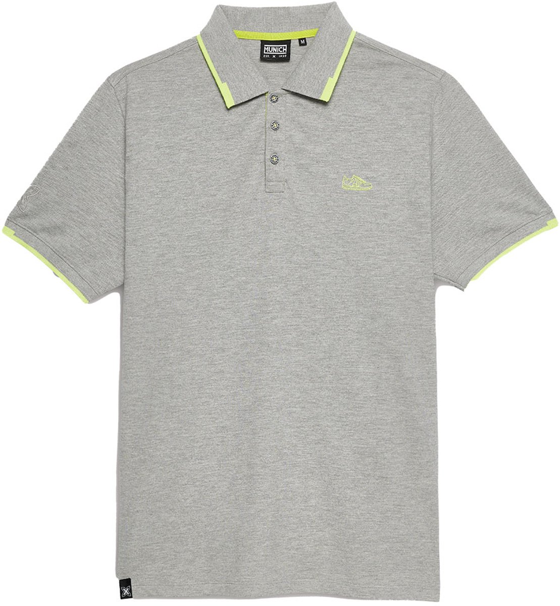 Munich Slam Lifestyle Korte Mouw Poloshirt Grijs S Man
