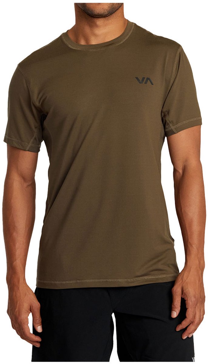 Rvca Sport Vent T-shirt Met Korte Mouwen Bruin XL Man