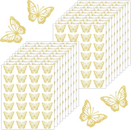 Sluitsticker voor envelop met roségoudfolie hartjes Sluitsticker voor envelop met roségoudfolie hartjes