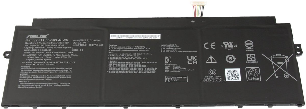 Asus C31N1824-1 Batterij - 48Wh