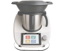 TronicXL Glijplank geschikt voor Thermomix – TM5, TM6, TM31, One-Touch, Antislip, Beschermt Weegschaal, Acryl Transparant