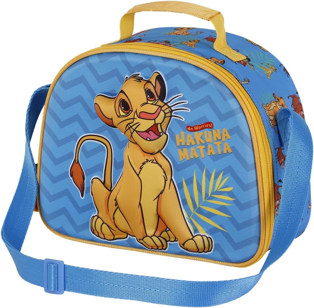 Karactermania - Disney - Lion King - De Leeuwenkoning - Hakuna Pumba - 3D Thermische Lunchtas - Snack - Blauw