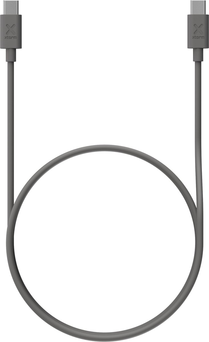 Xtorm USB-C PD 100W Kabel - 1 meter - Grijs