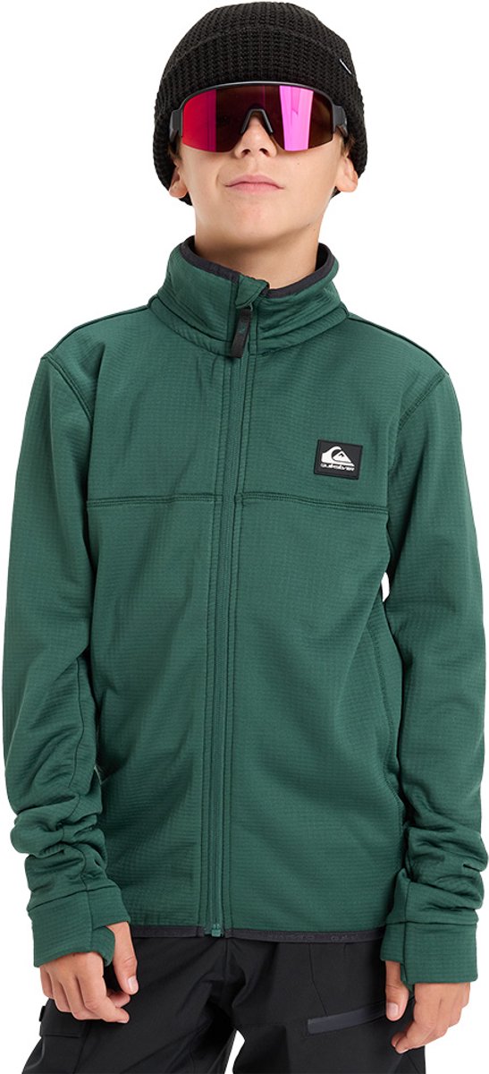 Quiksilver Steep Point Fleece Met Volledige Rits 8 Years Jongens Groen