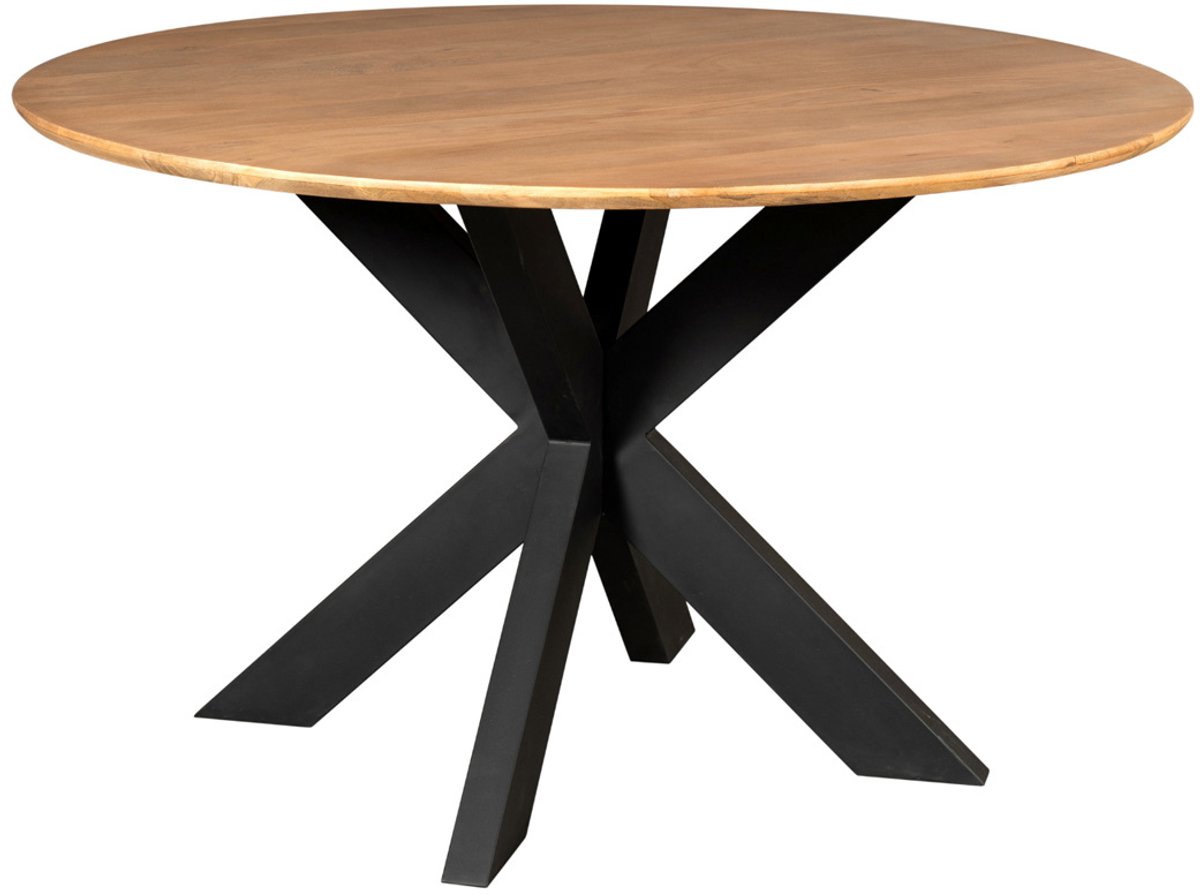 Starfurn Eettafel Madison - Rond Naturel Hout - 150x150x76cm