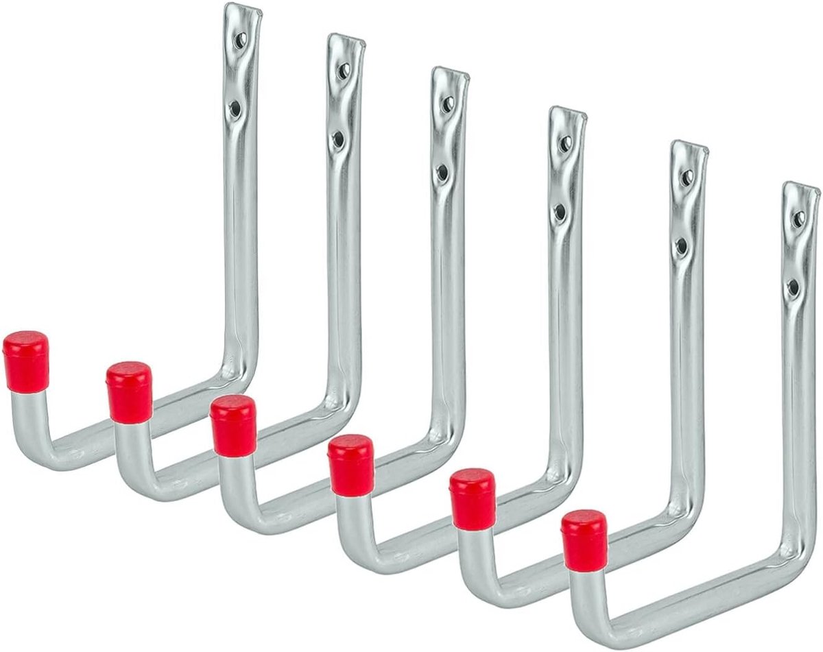 siwitec wandhaak U-vorm 300 x 250 mm verzinkt, set van 6, draagvermogen: 22 kg, zware haak, hoek
