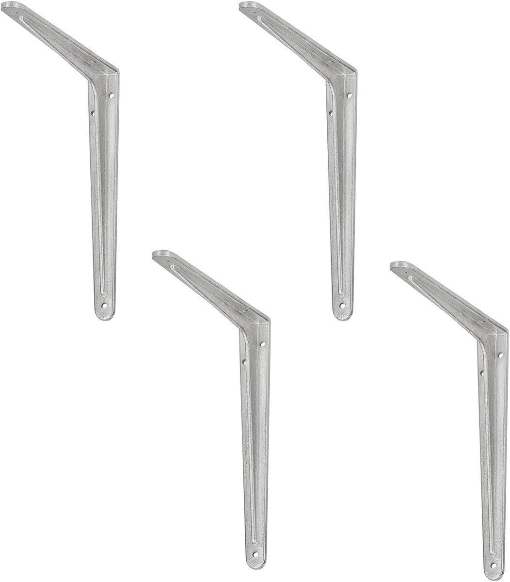 siwitec profielconsole 300 x 350 mm van aluminium in een set van 4, plankconsole met een draagvermogen van 80 kg