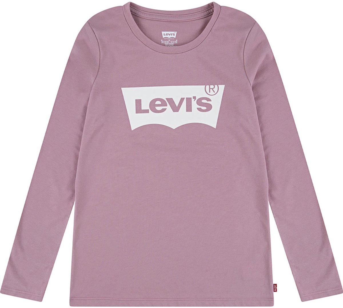 Levi´s ® Kids Batwing T-shirt Met Lange Mouwen 5 Years Meisjes Lilas