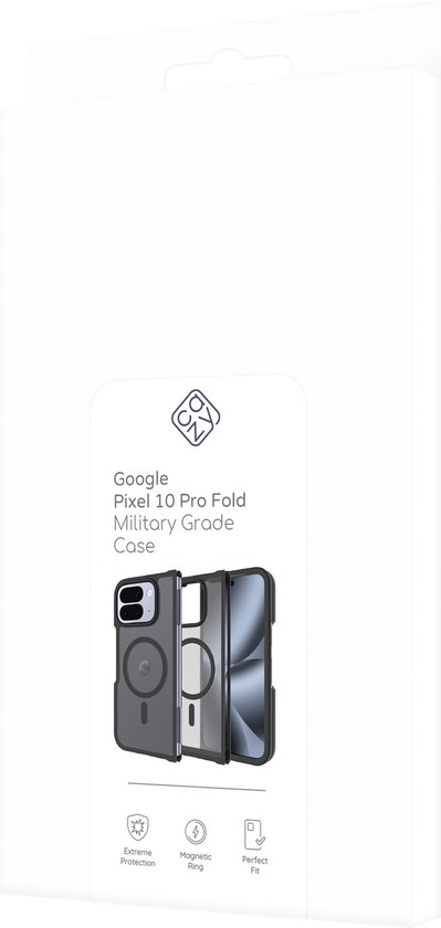 Étui Cazy compatible avec Google Pixel 10 Pro (compatible MagSafe) - Coque arrière de qualité militaire - Zwart