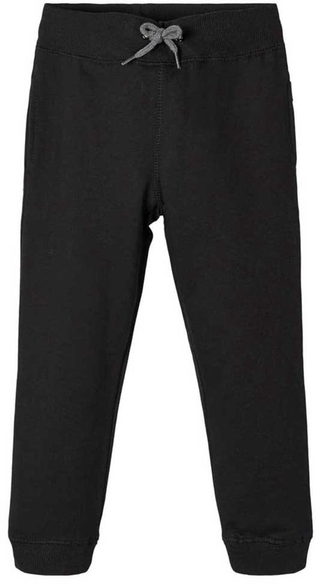 Zwarte joggingbroek met grijze veter