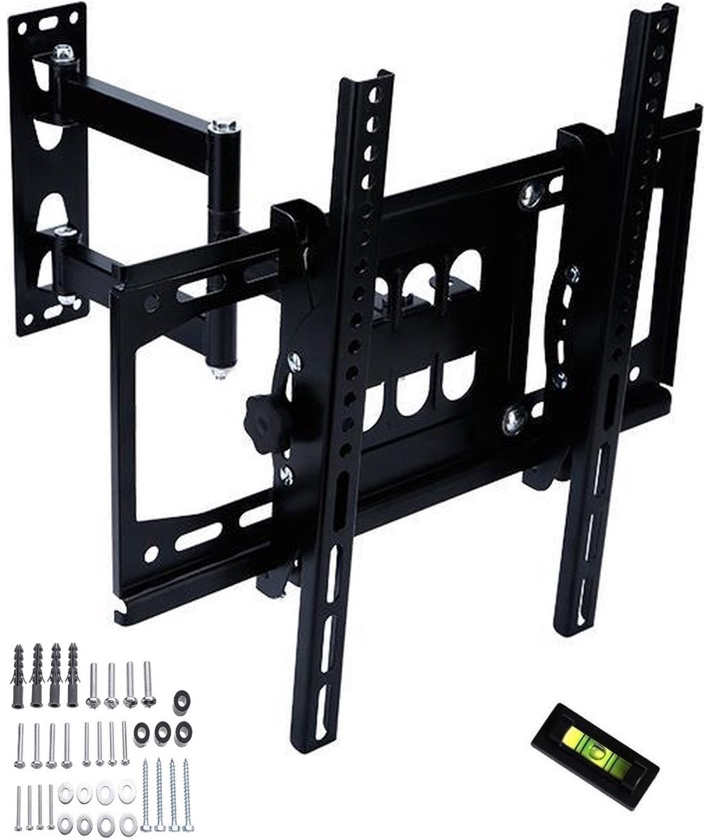 Draaibaar - Kantelbaar Universele TV Muurbeugel - 26 t/m 55 Inch Muur Steun Ophang Beugel TV Wandhouder - Draaibaar - Kantelbaar