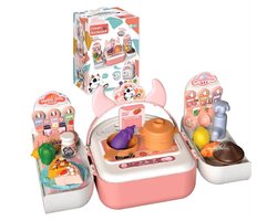 Kywy Toys – Keuken Speelgoed Set voor Kinderen – Educatief & Duurzaam Kinderspeelgoed – Inclusief Speelgoed Eten, Keukengerei & Accessoires – Creatief Rollenspel – Perfect Cadeau voor Sinterklaas of Verjaardag