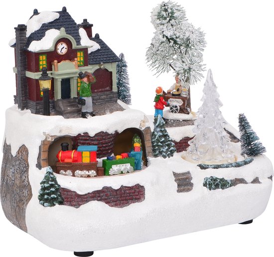 vidaXL - Kerst - Tafelversiering - Multikleur - 23.5 - x - 16 - x - 18.5 - cm - Kunststof