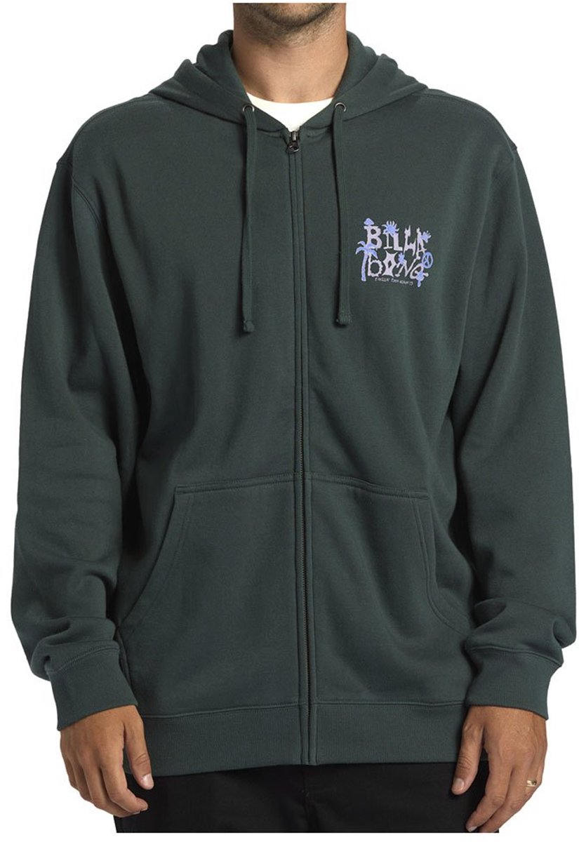 Billabong Short Sands Sweatshirt Met Rits M Man Groen
