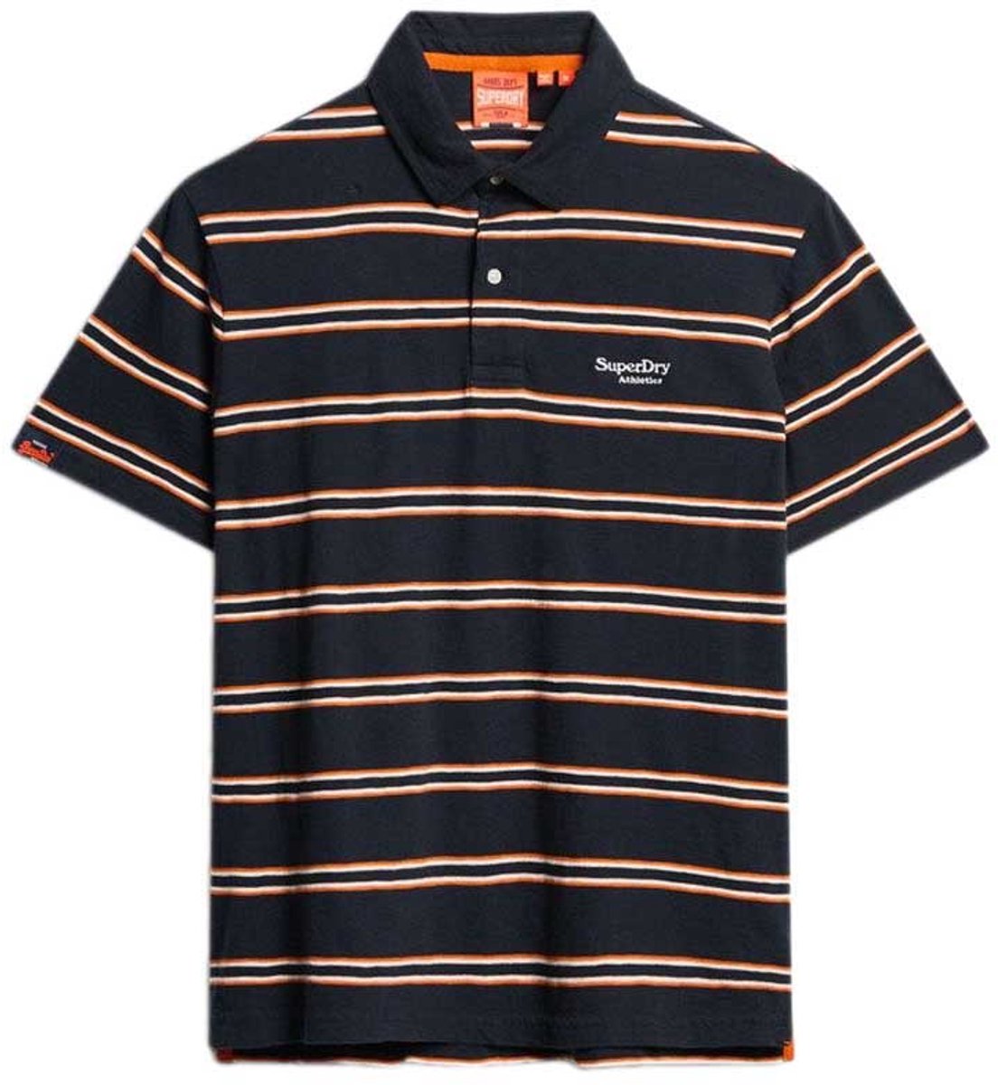 Superdry Lightweight Stripe Korte Mouw Poloshirt S Man Marineblauw