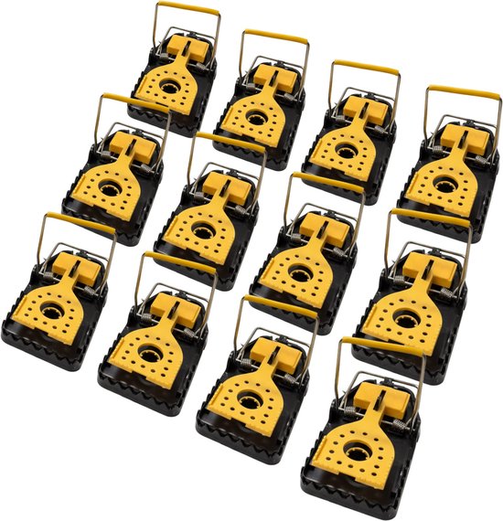 TWILG - Rattenval - Rattenklem - 12 stuks - Rattenvallen voor binnen en buiten - Rattengif en rattenvergif alternatief