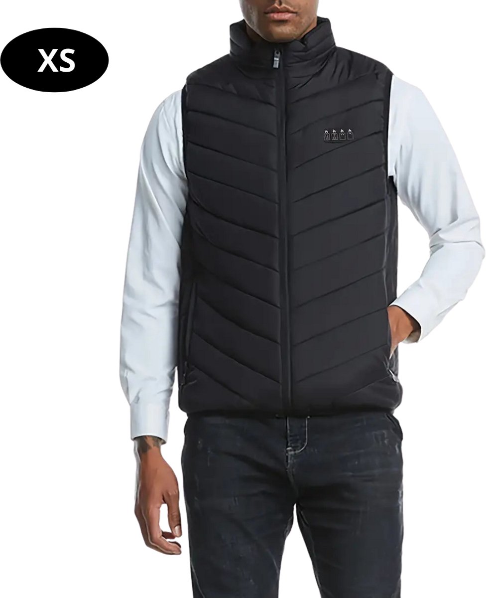 Bovista Verwarmde Bodywarmer Heated Vest Elektrische Bodywarmer Extra Warm Water Afstotend Oplaadbaar Dames & Heren Zwart